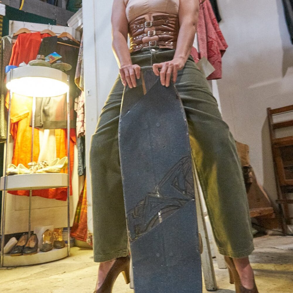 1990s Green Corduroy Deadstock Gotcha Pants